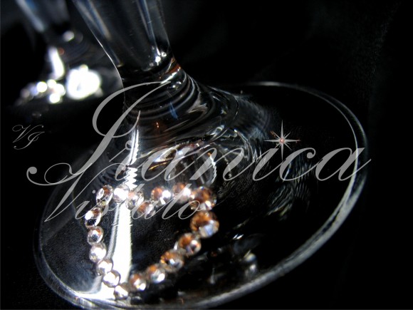 Свадебные бокалы Crystal Cuore