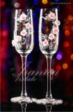 Свадебные бокалы Rosa Soffice