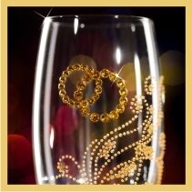 Бокалы с кристаллами Swarovski